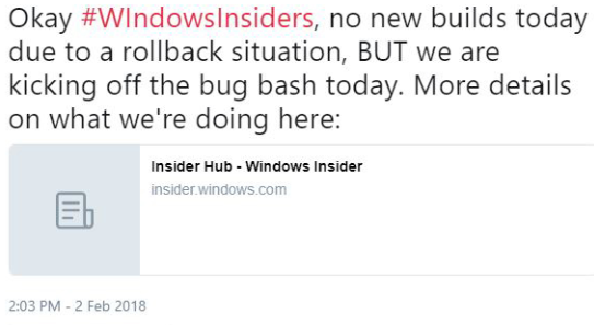 今天無Windows 10 RS4新版推送，Bug大掃除繼續(xù)