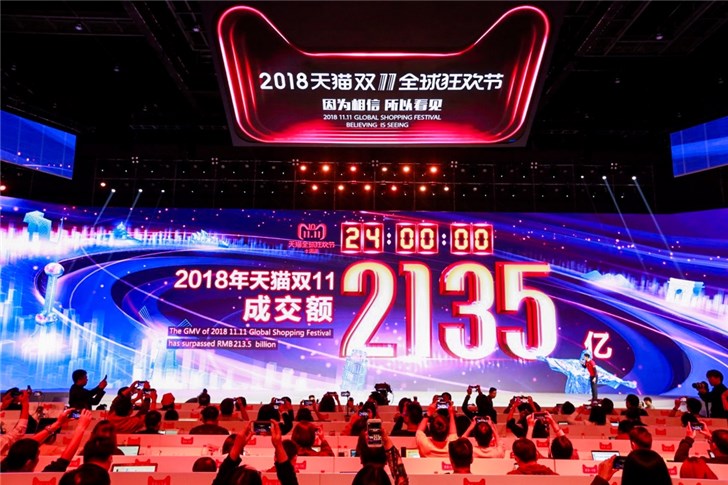 十年天貓雙11完美收官，成交額2135億！