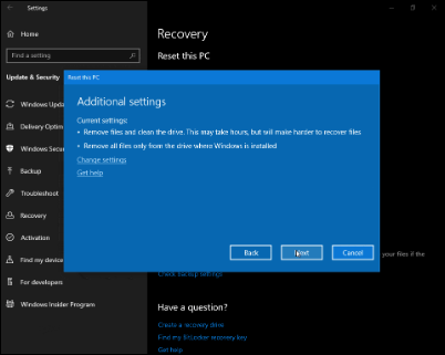 Windows 10 19H1新版18312推送：預(yù)留存儲上線、重置UI調(diào)整